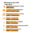 ИБП для котла Энергия Про 1000 + Аккумулятор 100 Ач 12 В (700Вт - 78мин) - ИБП и АКБ - ИБП для котлов - Магазин электрооборудования Проф-Электрик